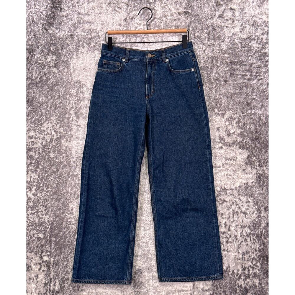 COS Jeans 26 Womens Wide Crop Dark Wash Denim